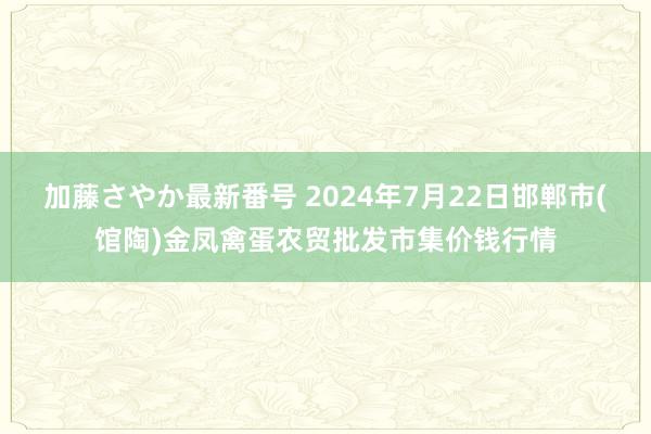 加藤さやか最新番号 2024年7月22日邯郸市(馆陶)金凤禽蛋农贸批发市集价钱行情