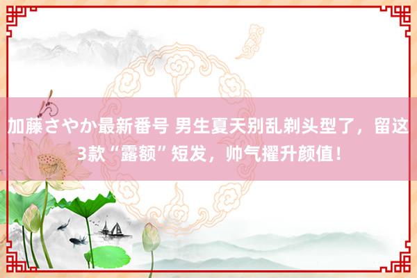 加藤さやか最新番号 男生夏天别乱剃头型了，留这3款“露额”短发，帅气擢升颜值！