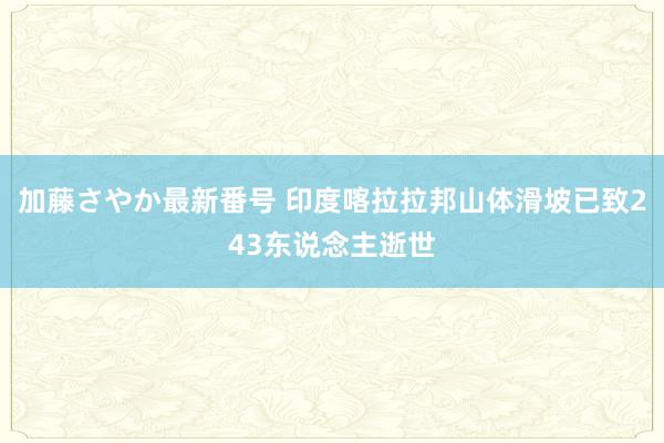 加藤さやか最新番号 印度喀拉拉邦山体滑坡已致243东说念主逝世