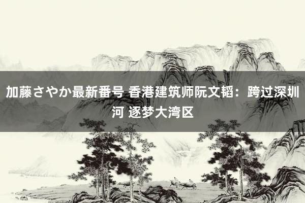 加藤さやか最新番号 香港建筑师阮文韬：跨过深圳河 逐梦大湾区