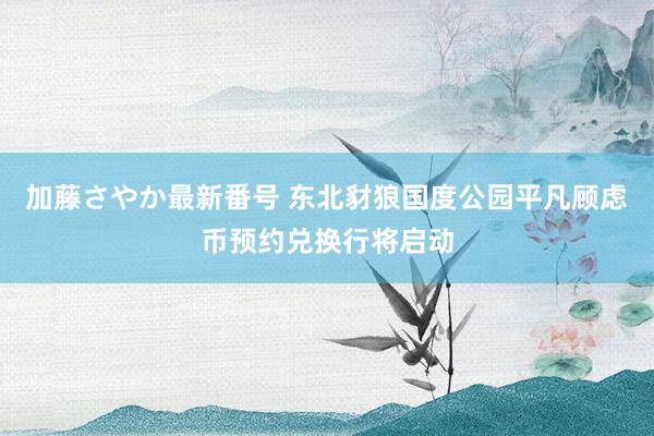 加藤さやか最新番号 东北豺狼国度公园平凡顾虑币预约兑换行将启动